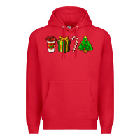 Red christmas items Premium Hoodie - LillyAllenDesigns