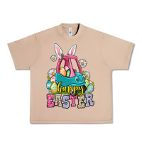 Burro Happy Easter toddler car Urban Heavy Tee - OliviaCreatesArt