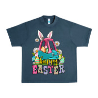 Midnight Navy Happy Easter toddler car Urban Heavy Tee - OliviaCreatesArt