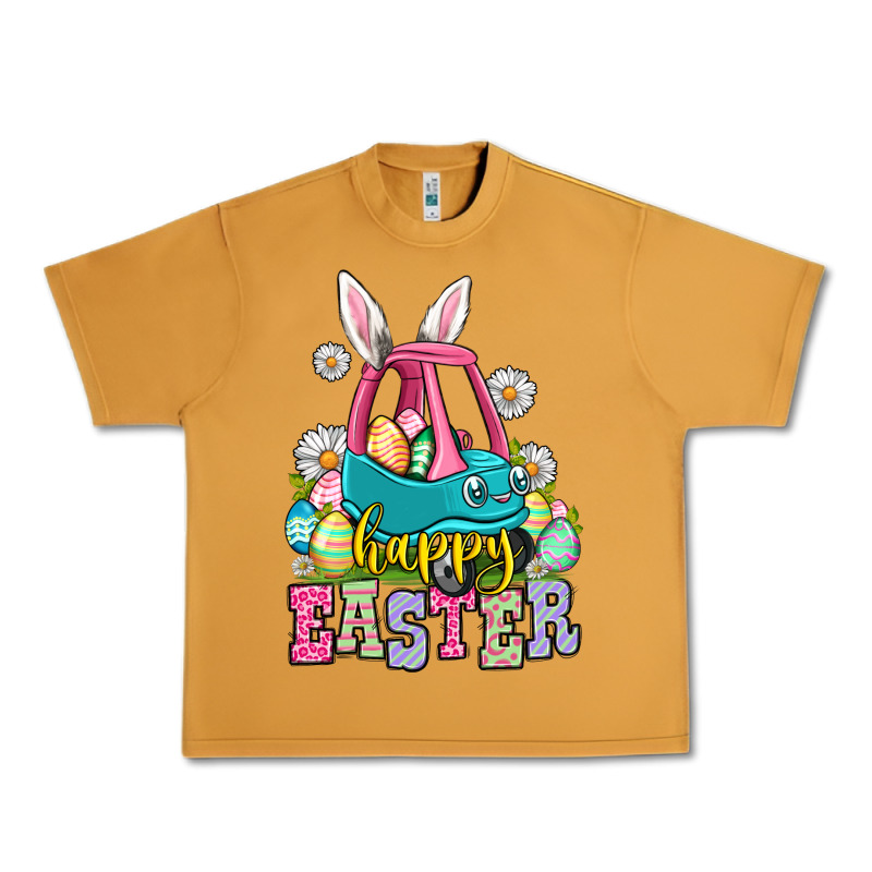 Happy Easter Toddler Car Urban Heavy Tee by OliviaCreatesArt | Teevron