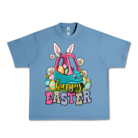 Pebble Blue Happy Easter toddler car Urban Heavy Tee - OliviaCreatesArt