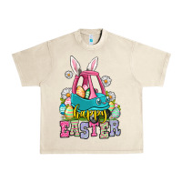 Sandshell Happy Easter toddler car Urban Heavy Tee - OliviaCreatesArt