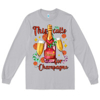 Moon Dust this calls for champagne Long Sleeve Tee - AdoDesignShop