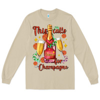 Mushroom this calls for champagne Long Sleeve Tee - AdoDesignShop