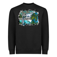 Black summer vibes Heavyweight Sweatshirt - SublimationCraftShop
