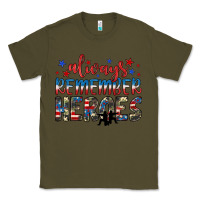 Army Green always remember heroes Classic Tee - JahusDesignShop