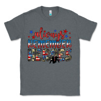 Charcoal Heather always remember heroes Classic Tee - JahusDesignShop