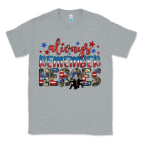 Heather Grey always remember heroes Classic Tee - JahusDesignShop