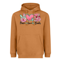 Meerkat peace love books Heavyweight Hoodie - MaliasSmallBusiness