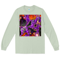 Matcha halloween witch seamless pattern Long Sleeve Tee - BundleAndBundleShop