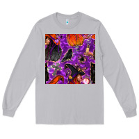 Moon Dust halloween witch seamless pattern Long Sleeve Tee - BundleAndBundleShop