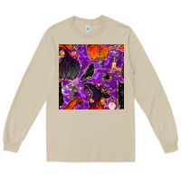 Mushroom halloween witch seamless pattern Long Sleeve Tee - BundleAndBundleShop