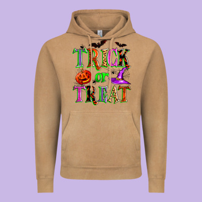 Trick Or Treat Vintage Hoodie Designed By Zillion Design Studio
