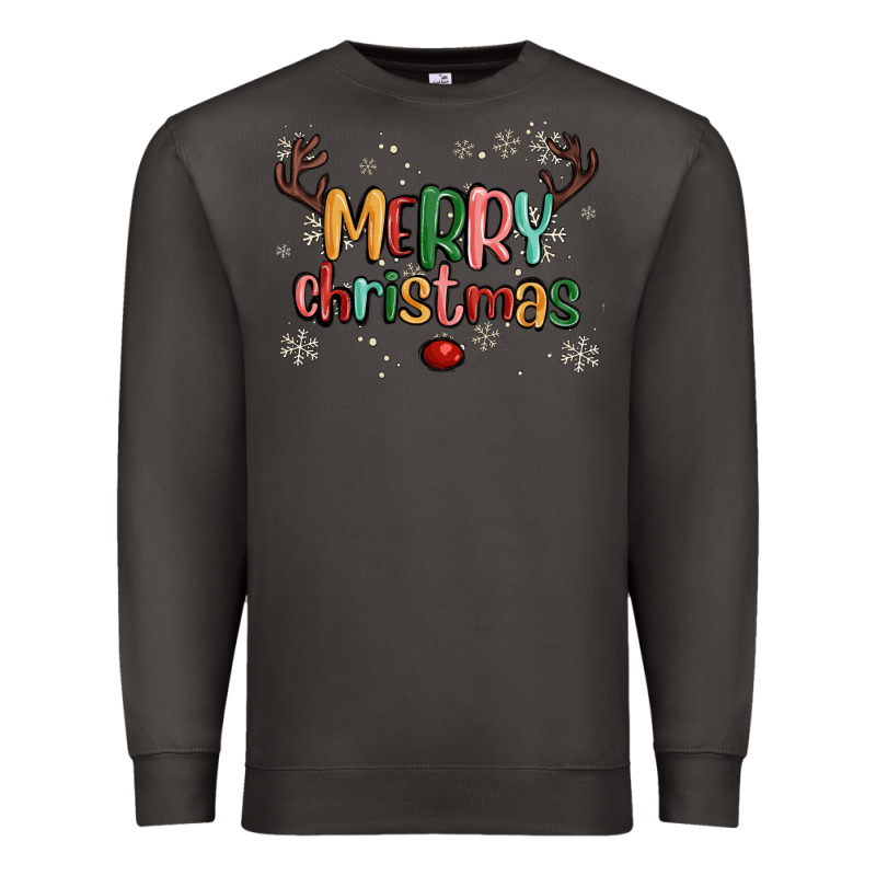 Merry Christmas Raindeerr Premium Sweatshirt by MaliasSmallBusiness | Teevron