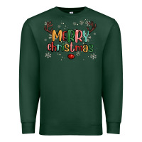 Sports Green merry christmas raindeerr Premium Sweatshirt - MaliasSmallBusiness