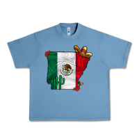 Pebble Blue mexica oklahama Urban Heavy Tee - CowhideDigitalArt