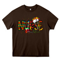 Chocolate Brown nurse taco mexico Heavy Core Tee - CowhideDigitalArt