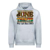 Heather Grey juneteenth free ish since 1965 Urban Hoodie - NancyCooperArtShop