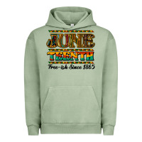 Pigment Oil Green juneteenth free ish since 1965 Urban Hoodie - NancyCooperArtShop