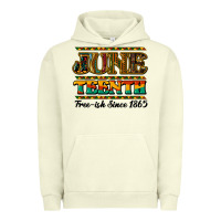 Pigment Pistachio juneteenth free ish since 1965 Urban Hoodie - NancyCooperArtShop