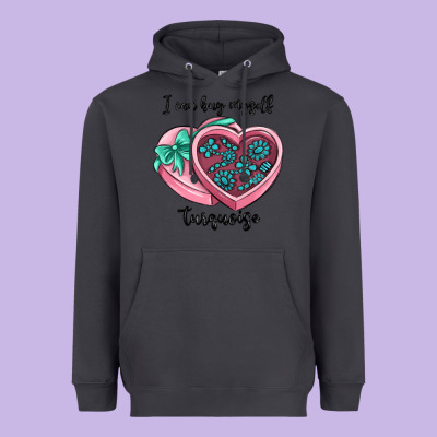 I Can Buy Myself Turquoise Heavyweight Hoodie Designed By Maliassmallbusiness