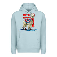 Blue Mist Fleece Navidad Alpaca Premium Hoodie - LillyAllenDesigns