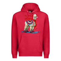 Cardinal Fleece Navidad Alpaca Premium Hoodie - LillyAllenDesigns