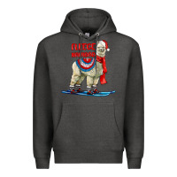 Charcoal Heather Fleece Navidad Alpaca Premium Hoodie - LillyAllenDesigns