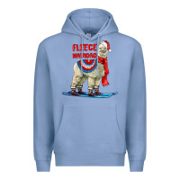 Colony Blue Fleece Navidad Alpaca Premium Hoodie - LillyAllenDesigns