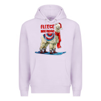 Lilac Fleece Navidad Alpaca Premium Hoodie - LillyAllenDesigns