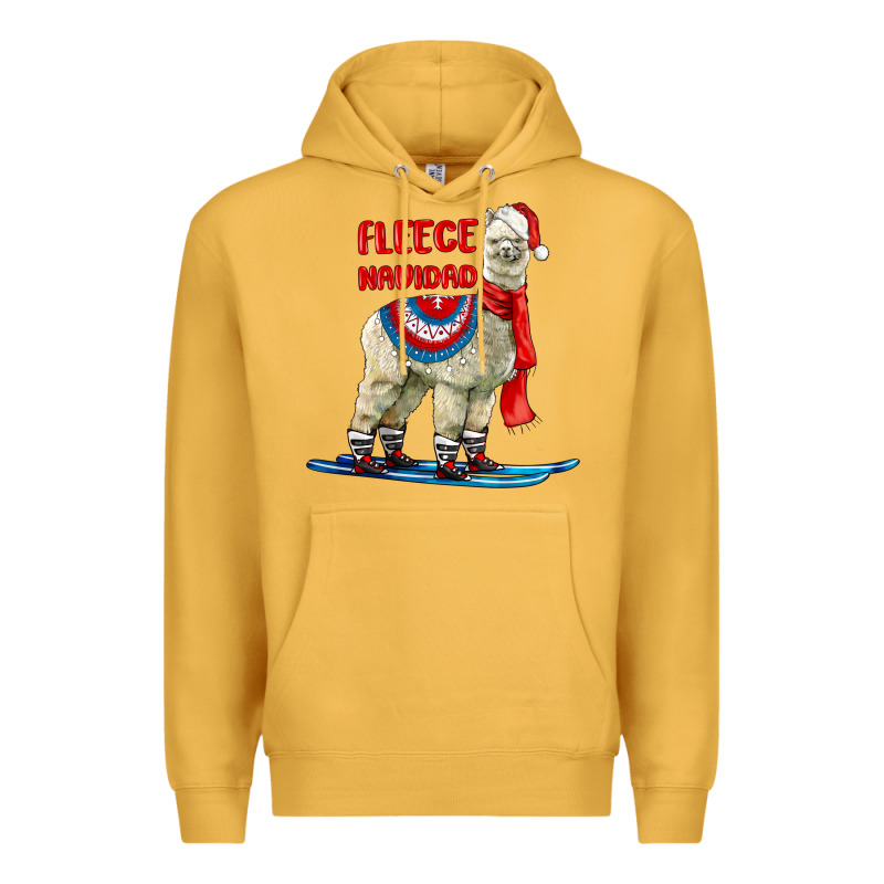 Fleece Navidad Alpaca Premium Hoodie by LillyAllenDesigns | Teevron