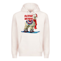 Pale Pink Fleece Navidad Alpaca Premium Hoodie - LillyAllenDesigns