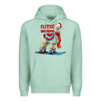 Seafoam Fleece Navidad Alpaca Premium Hoodie - LillyAllenDesigns