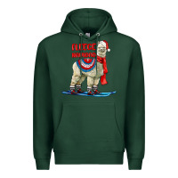 Sports Green Fleece Navidad Alpaca Premium Hoodie - LillyAllenDesigns