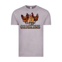 Vintage Zinc crazychickens Vintage Tee - CowhideDigitalArt