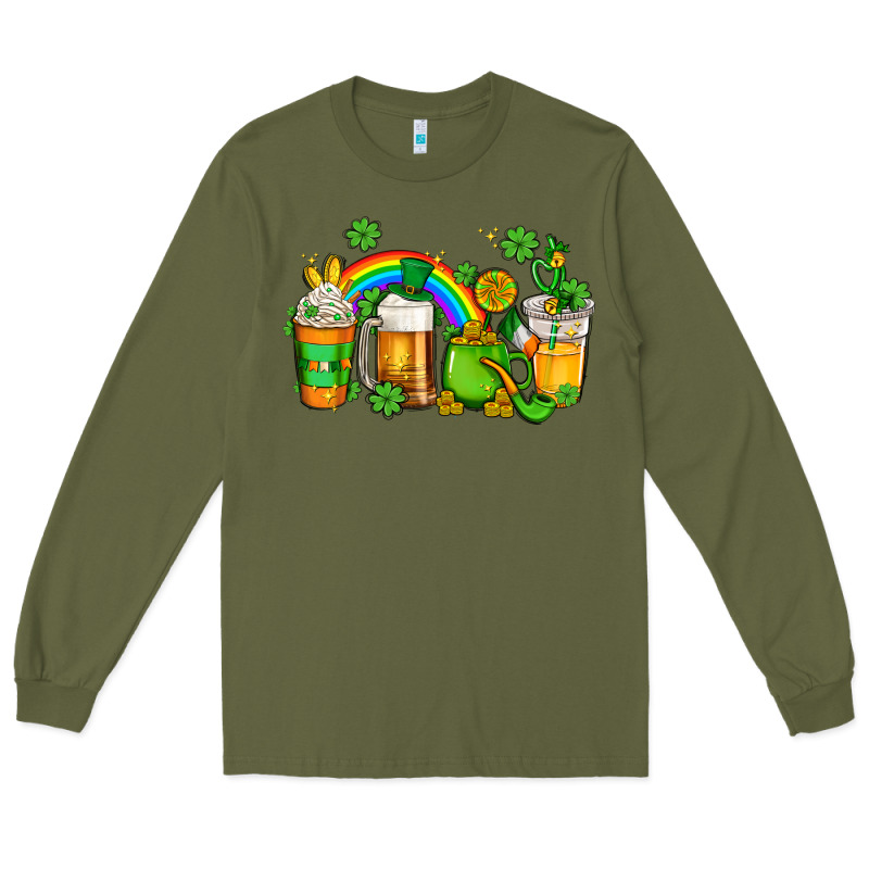 St Patricks Coffee Long Sleeve Tee by AdoDesignShop | Teevron