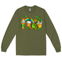 Army Green st patricks coffee Long Sleeve Tee - AdoDesignShop