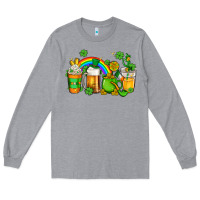 Heather Grey st patricks coffee Long Sleeve Tee - AdoDesignShop
