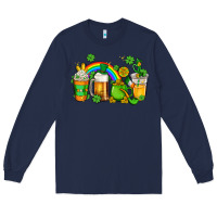 Navy st patricks coffee Long Sleeve Tee - AdoDesignShop