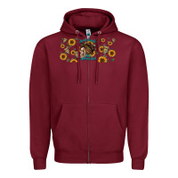 Burgundy dead inside but caffeinated momlife Zipper Hoodie - Jasminsmagicworld