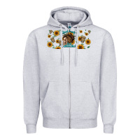 Heather Grey dead inside but caffeinated momlife Zipper Hoodie - Jasminsmagicworld