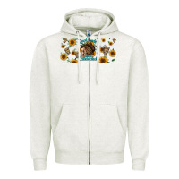 Oatmeal Heather dead inside but caffeinated momlife Zipper Hoodie - Jasminsmagicworld