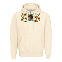 Sandshell dead inside but caffeinated momlife Zipper Hoodie - Jasminsmagicworld