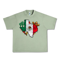 Oil Green mexica texas Urban Heavy Tee - CowhideDigitalArt