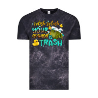 Cloud Black splish splash your opinion is trash Vintage Tee - AdoDesignShop