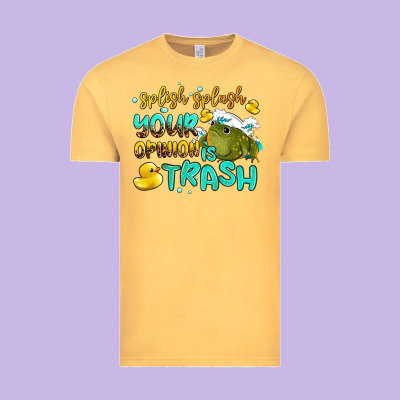 Splish Splash Your Opinion Is Trash Vintage Tee Designed By Adodesignshop