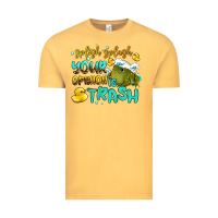 Vintage Mustard splish splash your opinion is trash Vintage Tee - AdoDesignShop