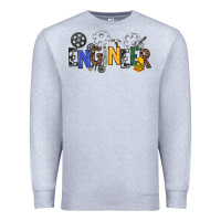 Heather Grey engineer Premium Sweatshirt - NancyCooperArtShop