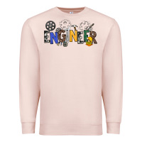 Pale Pink engineer Premium Sweatshirt - NancyCooperArtShop