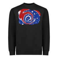 Black Patriotic tie dye background 4th of july Heavyweight Sweatshirt - CowGirlArtShop